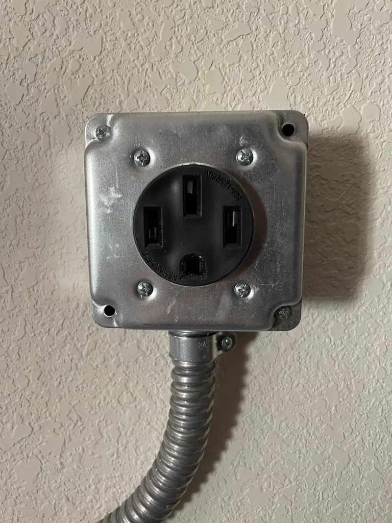 NEMA 14-50 outlet installed for Smart Home Electrical in Osceola