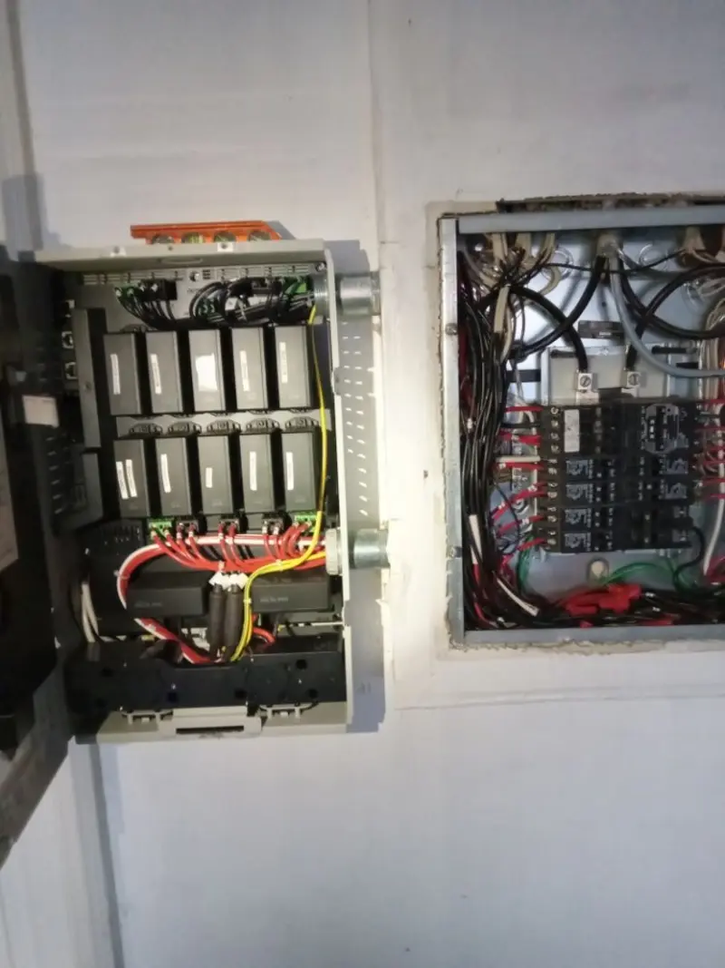 Electrical panel upgrade completed for Security Camera Wiring in Osceola
